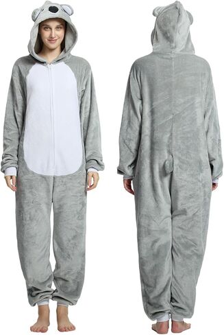 Adult Onesie Men Women Pajamas Animal Costume Nightwear Loungewear Cosplay Reindeer Bear Shark Christmas Unisex in Saudi Arabia
