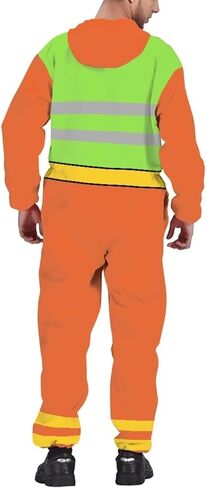 Adults One-Piece Sleepwear Half Zipper Onesie Pjs Novelty Long Sleeves Drawstring Homewear with Pockects in Saudi Arabia