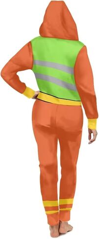 Adults One-Piece Sleepwear Half Zipper Onesie Pjs Novelty Long Sleeves Drawstring Homewear with Pockects in Saudi Arabia