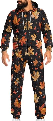 Adults One-Piece Sleepwear Half Zipper Onesie Pjs Novelty Long Sleeves Drawstring Homewear with Pockects in Saudi Arabia
