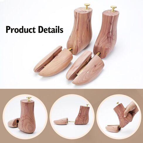 Cedar Wood Boot Trees for Men and Women, Adjustable Shoe Shaper to Maintain Leather Boot Shape, Reduce Creases in Saudi Arabia
