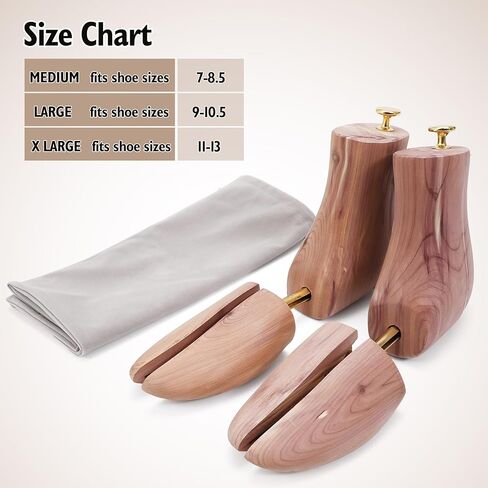 Cedar Wood Boot Trees for Men and Women, Adjustable Shoe Shaper to Maintain Leather Boot Shape, Reduce Creases in Saudi Arabia