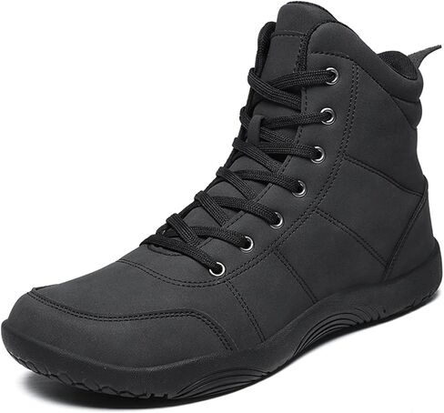 CERYTHRINA Hi-top Barefoot Boots for Winter: Minimalist Zero Drop - Wide Toe Box Barefoot Sneakers for Womens Mens in Saudi Arabia
