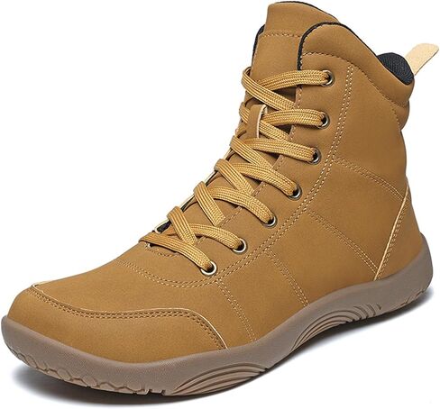 CERYTHRINA Hi-top Barefoot Boots for Winter: Minimalist Zero Drop - Wide Toe Box Barefoot Sneakers for Womens Mens in Saudi Arabia