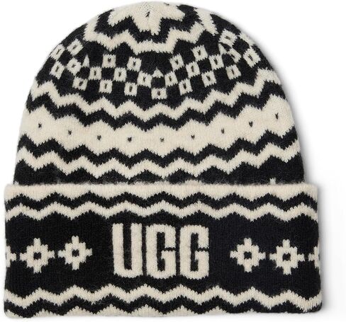 UGG Women's Uggisle Beanie, Black Multi, One-Size in Saudi Arabia