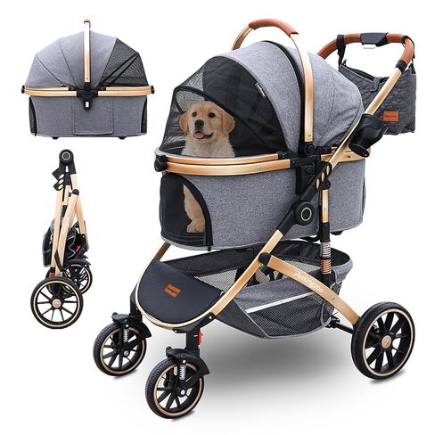 Pettingzoo Dog Stroller, Aluminum Frame, Removable Carrier, 60 lbs in Saudi Arabia