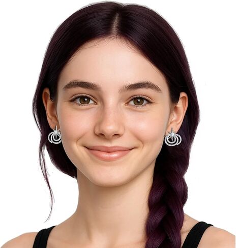 Women Earrings Witch Ear Studs Alloy Six-Pointed Drop Earrings for Halloween Costume Accessories in Saudi Arabia