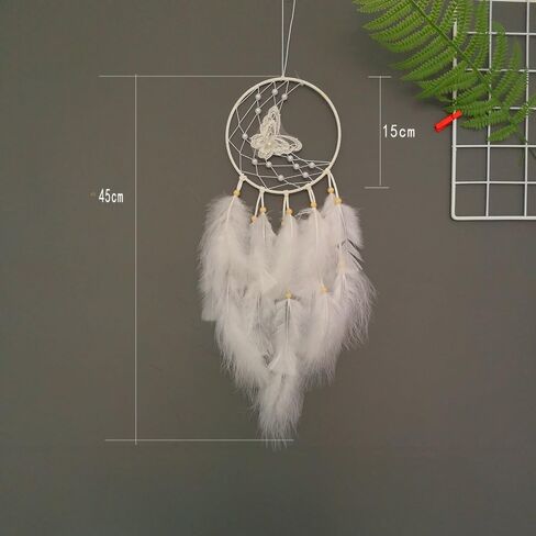 Dream Catchers for Bedroom Decor, Dreamcatcher Hanging Wall Decorations for Bedroom Living Room Balcony Window Home Decor, Wedding Party Gift for Women Men, White in Saudi Arabia
