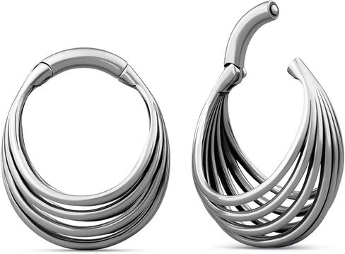 ERKUOO 4G 6G 8G أوزان شماعات الأذن للآذان الممتدة للنساء والرجال، شماعات أذن ذات تصميم قوطي بسيط وأنيق، مجوهرات قطرة بيان لتمتد الفص in Kuwait