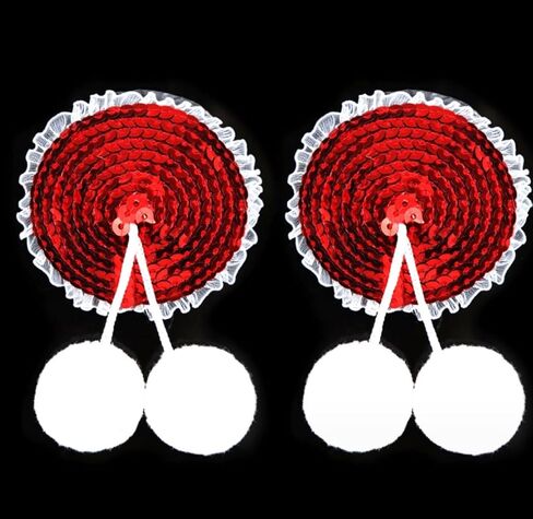 Sexy Valentine's Day Pasties Stickers Women Lingerie Sex Accessories Sequins Tassel Nipple Cover for men in Saudi Arabia