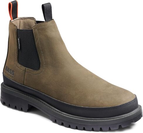 BASS OUTDOOR Men’s Chelsea Water-Resistant Pull-On Hiking Boots, Lion/Black, 9 in Kuwait