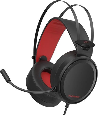 NUBWO N7 Stereo Gaming Headsets with Noise Canceling Mic for Xbox, PS5, PS4, PC, Adaptive Headband, Easy Control (Black) in Kuwait