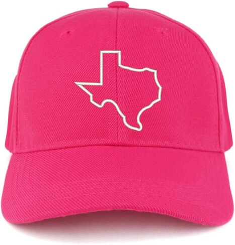 Trendy Apparel Shop Texas State Outline Embroidered Youth Size Kids Structured Baseball Cap in Saudi Arabia