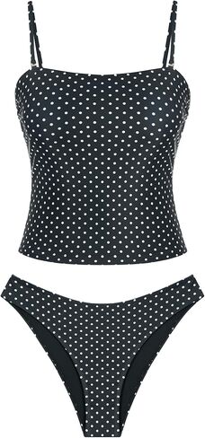 ZAFUL المرأة الأزهار Tankini المايوه العصابة البطن التحكم عالية قطع Tankini مجموعة قطعتين ثوب السباحة in Kuwait
