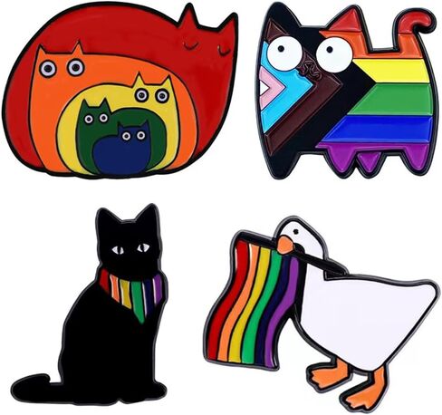 4 قطعة دبابيس قوس قزح فخر LGBTQ عشاق المينا فخر دبابيس ل معاطف للأطباء والممرضات قميص ظهره قبعة الديكور مجوهرات اكسسوارات هدية in Kuwait