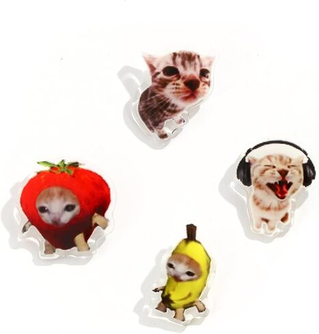 Pins for Backpacks Funny Alien Meme Cat Y2k Aesthetic Cute Hilarious Lapel Pins Broochs Clip Badges for Backpacks 5PCS in Saudi Arabia