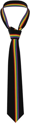 ربطة عنق عصرية للرجال LGBT Pride Rainbow Print ربطة عنق بمقاس واحد in Saudi Arabia