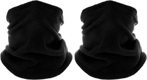2 Pack Winter Neck Warmers Face Mask for Men Women Fleece Neck Gaiter Mask Face Cover Balaclava Scarf in Saudi Arabia
