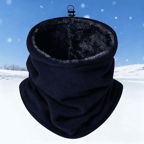 Winter Neck Warmer Neck Cover Windproof Fleece Face Mask for Skiing, Hiking, and Cycling Ultra-Warm Fleece Lining in Saudi Arabia