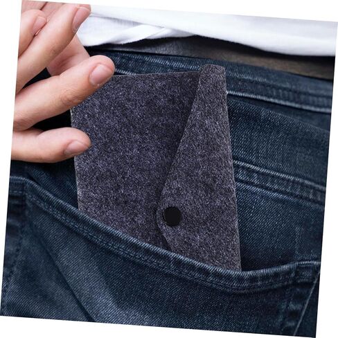 10Pcs Small Felt Storage Bags with Snap Button Closure Pockets for Phone Cash Earphones and Accessories Lightweight Portable Organizers in Saudi Arabia