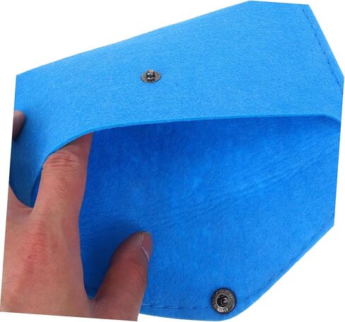 10Pcs Small Felt Storage Bags with Snap Button Closure Pockets for Phone Cash Earphones and Accessories Lightweight Portable Organizers in Saudi Arabia
