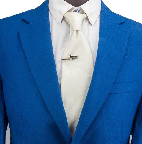 Knighthood Silver Saxophone Tie Pin/Tie Bar Silver Lapel Pin Badge Coat Suit Wedding Gift Party Shirt Collar Accessories Brooch for Men in Saudi Arabia