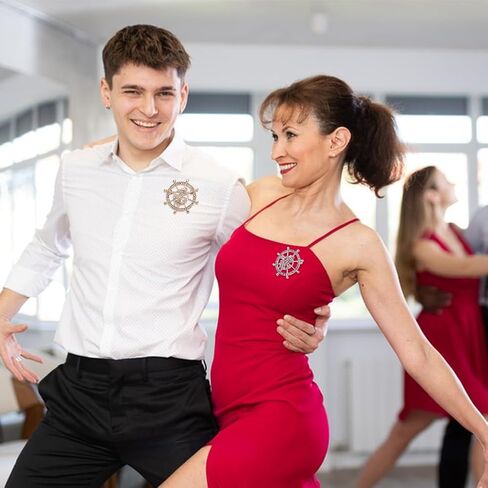 FINGERINSPIRE 4 قطع قارب مرساة الدفة بروش البلاتين الذهبي سبائك الزنك حجر الراين الشرير مرساة شارة طية صدر السترة دبابيس للسترات معطف البدلة الرجال المجوهرات بروش الديكور كليب لربطة عنق سهرة وشاح قبعة in Kuwait