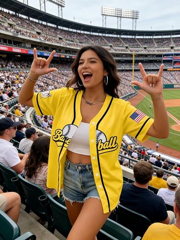 Baseball Jersey for Women Game Day Shirt Baseball Graphic Fan Number Tees Button up Short Sleeve Top in Saudi Arabia
