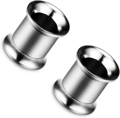10G 8G 6G 4G 2G 0G 00G F136 Titanium Ear Gauges Tunnels Double Flared Flesh Plugs Earrings Hypoallergenic Implant Medical Surgical Steel External Plugs Piercing Jewelry for Women Men in Saudi Arabia