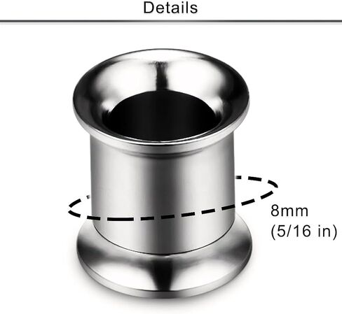 10G 8G 6G 4G 2G 0G 00G F136 Titanium Ear Gauges Tunnels Double Flared Flesh Plugs Earrings Hypoallergenic Implant Medical Surgical Steel External Plugs Piercing Jewelry for Women Men in Saudi Arabia