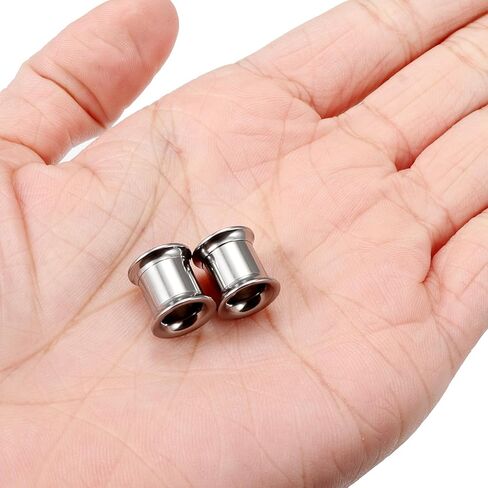 10G 8G 6G 4G 2G 0G 00G F136 Titanium Ear Gauges Tunnels Double Flared Flesh Plugs Earrings Hypoallergenic Implant Medical Surgical Steel External Plugs Piercing Jewelry for Women Men in Saudi Arabia
