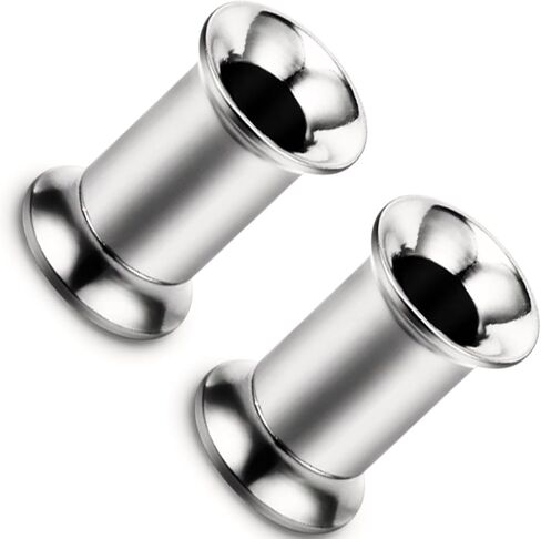 10G 8G 6G 4G 2G 0G 00G F136 Titanium Ear Gauges Tunnels Double Flared Flesh Plugs Earrings Hypoallergenic Implant Medical Surgical Steel External Plugs Piercing Jewelry for Women Men in Saudi Arabia