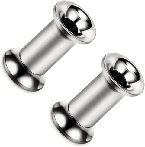 10G 8G 6G 4G 2G 0G 00G F136 Titanium Ear Gauges Tunnels Double Flared Flesh Plugs Earrings Hypoallergenic Implant Medical Surgical Steel External Plugs Piercing Jewelry for Women Men in Saudi Arabia
