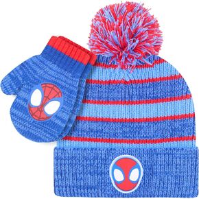 Marvel Spider-Man Winter Beanie Hat and Mittens Set for Boys in Saudi Arabia