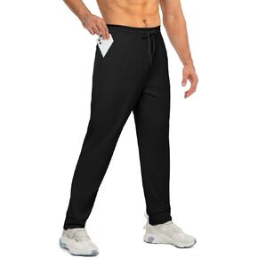 Auxo Men's Casual Joggers Pants Elastic Waist Drawstring Tapered Pants Hiking Outdoor Track Sweatpants with 4 Pockets in Saudi Arabia