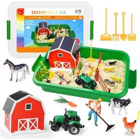 Dinosaur Sensory Bin,Dinosaur Toys for Toddler Boys and Girls,Include Glow in The Dark Dinosaur,Easy Storage Sensory Toys… in Kuwait