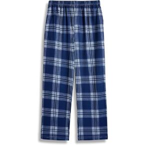 Arshiner Boys Blue Plaid Pajama Pants Long Plaid PJ Bottoms Boys Sleepwear Blue and White Plaid Lounge Pants with Pockets 8-9 Years in Kuwait