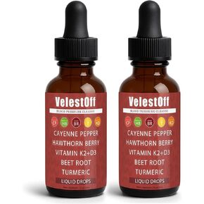 قطرات الفلفل الحار من فيليستوف، مكمل سائل الفلفل الحار العضوي مع الزعرور وجذور البنجر والكركم وفيتامين K2 + D3 ومستخلص البربارين، يحسن القدرة على التحمل، ويعزز مستويات الطاقة (2) in Kuwait