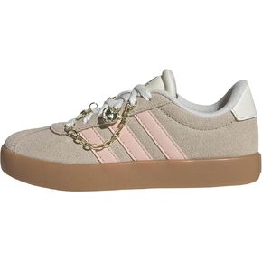 adidas Unisex-Kids Vl Court 3.0 K, Crystal Linen/Blush Pink/Off White, 3 in Kuwait