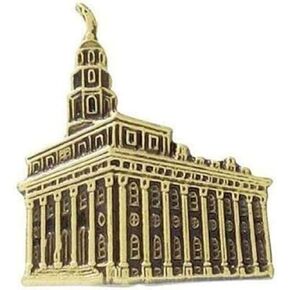 J107AG دبوس التعادل تك Nauvoo Temple سبائك الذهب العتيقة المورمون لحظة واحدة في الوقت المناسب LDS CTR in Kuwait