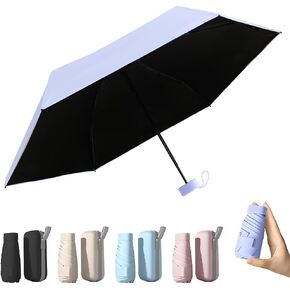 TOPSAIL Mini Umbrella for Travel, UPF 50+ UV Sun & Rain Protection, Compact 6k Folding Pocket Umbrella with Case for Purse, Backpack in Kuwait