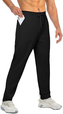 Auxo Men's Casual Joggers Pants Elastic Waist Drawstring Tapered Pants Hiking Outdoor Track Sweatpants with 4 Pockets in Saudi Arabia