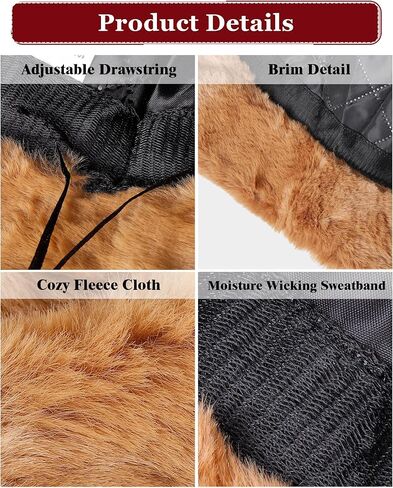 Newcotte 4 Pack Winter Bucket Hat Faux Fur Fisherman Cap Fluffy Fuzzy Warm Hat for Women Men Furry Warm Fisherman Cap Gift for Cold Weather Casual Trips Sports Skiing in Saudi Arabia