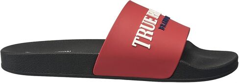 True Religion Men’s Slide Sandals – Bold Printed Logo, Cushioned Footbed, Everyday Comfort in Saudi Arabia