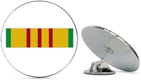 Vietnam Service Ribbon Metal 0.75" Lapel Hat Pin Tie Tack Pinback in Saudi Arabia