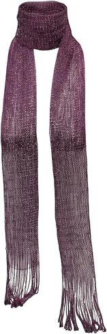 Verdusa Women's Shiny Fringe Thin Scarf Elegant Lightweight Neck Scarves in Saudi Arabia
