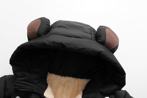 AMIYAN Toddler Boys Winter Coat Girls Down Jacket Hooded Fleece Outwear 3D Ear Padded Puffer Jacket With Pockets in Saudi Arabia