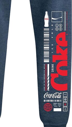 HYBRID APPAREL - Coca-Cola - Coke Sport Utility - Women's French Terry Jogger Pant - Size Large Heather Indigo in Kuwait