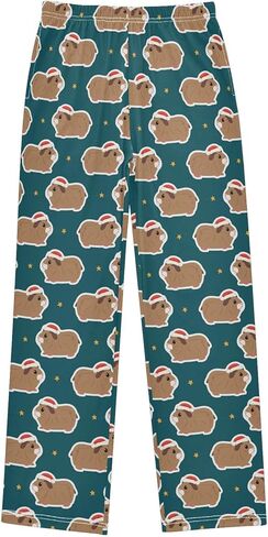 Christmas Guinea Pigs Pajama Pants Long Sleep PJ Pant Pajama Bottoms Elastic Waist Lounge Pants with 2 Pockets XL in Saudi Arabia