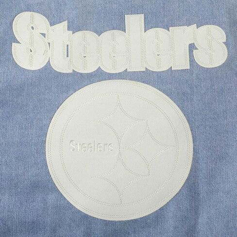 Pro Standard Mens NFL Pittsburgh Steelers Varsity Blues Denim Jacket Denim/Linen XL in Saudi Arabia